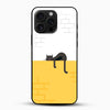 Lazy Cat Glass Mobile Cover - Cover Stall