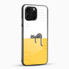 Lazy Cat Glass Mobile Cover - Cover Stall