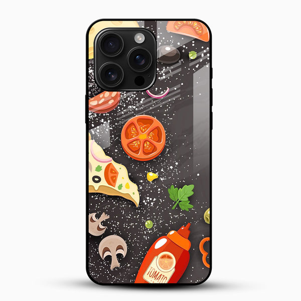 Pizza Lovers Glass Phone Case - Cover Stall