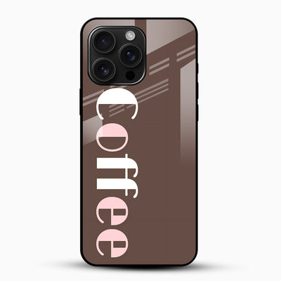 Coffee Vibes Glass Mobile Cover