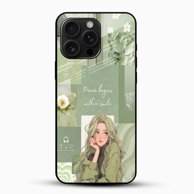 Cute Aesthetic Glass Phone Case