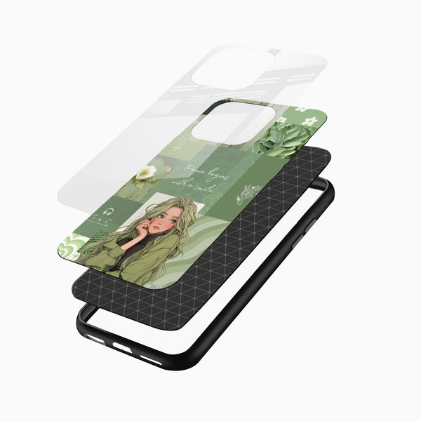 Cute Aesthetic Glass Phone Case - Cover Stall
