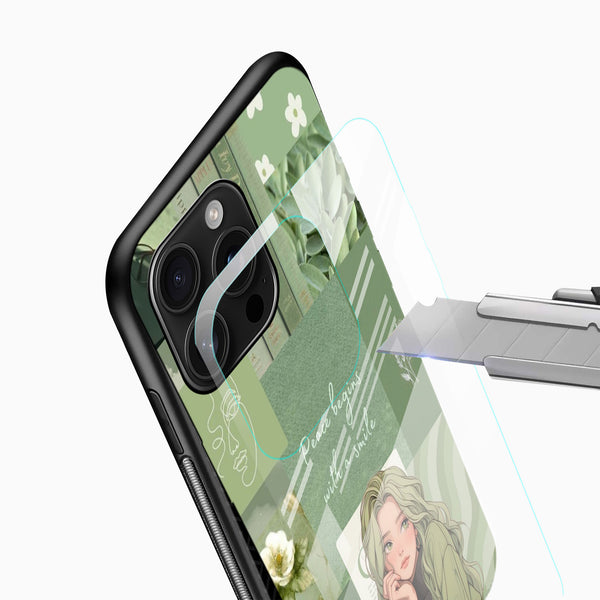 Cute Aesthetic Glass Phone Case - Cover Stall
