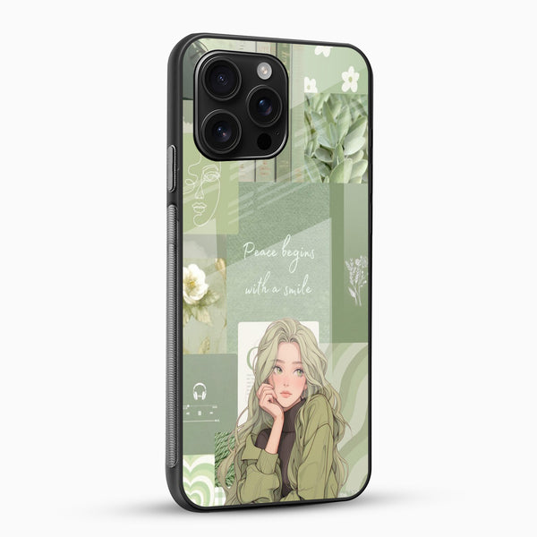 Cute Aesthetic Glass Phone Case - Cover Stall