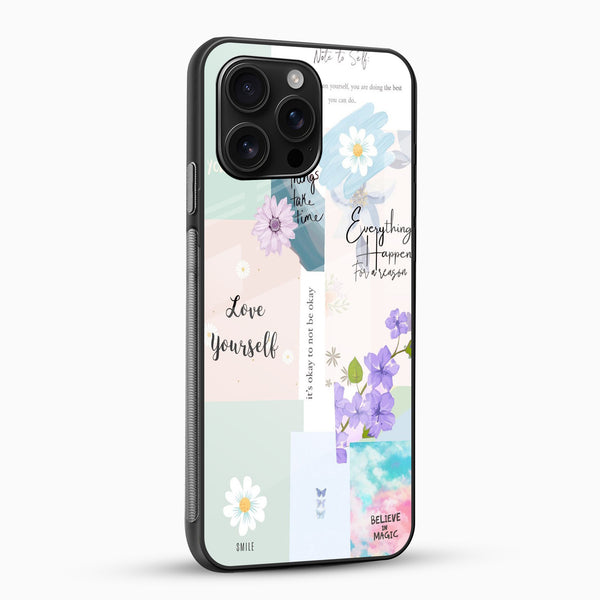 Floral Girlish Glass Mobile Cover - Cover Stall