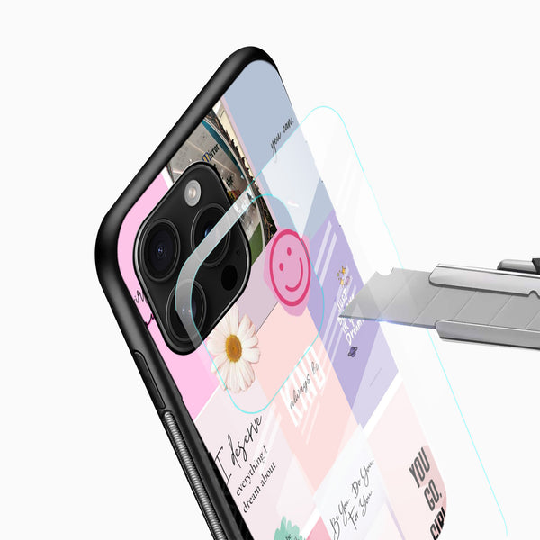 Cute Girlish Glass Mobile Case - Cover Stall