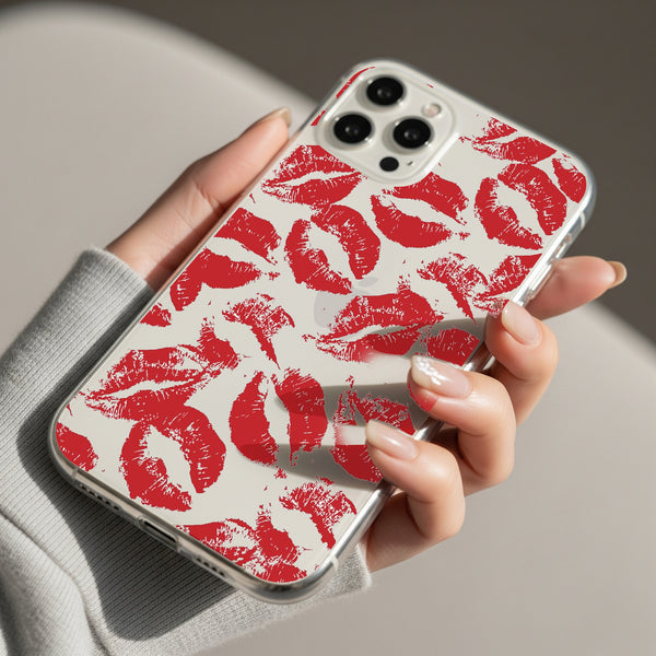 Red Kiss Silicon Mobile Case - Cover Stall