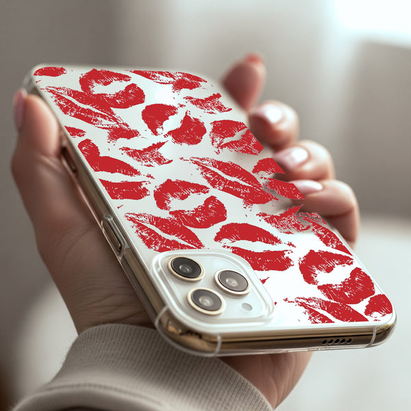 Red Kiss Silicon Mobile Case - Cover Stall