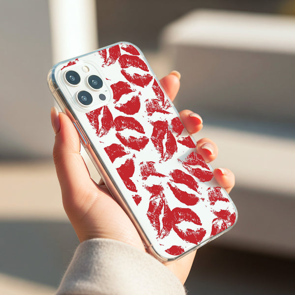 Red Kiss Silicon Mobile Case - Cover Stall