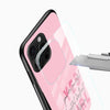 Yes Girl Glass Mobile Cover – Pink Motivational Quote - Cover Stall