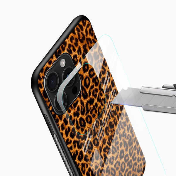 Leopard Print Glass Mobile Case - Cover Stall