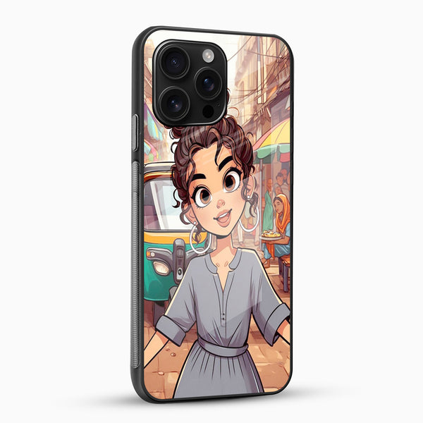 Cute Indian Girl Illustration Phone Case - Cover Stall