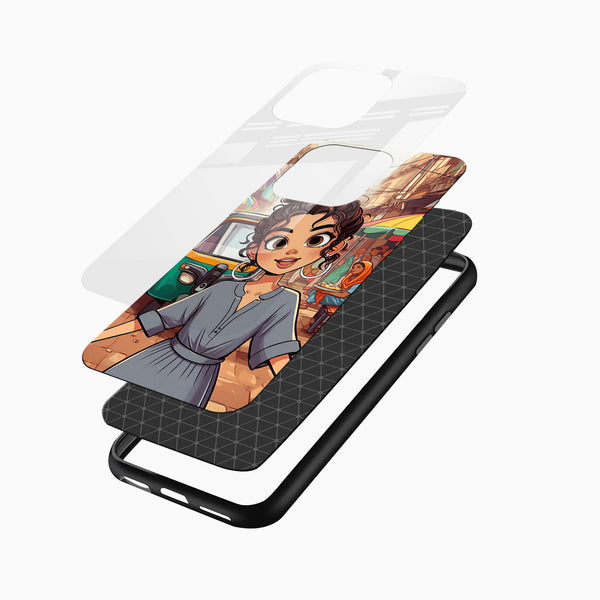 Cute Indian Girl Illustration Phone Case - Cover Stall