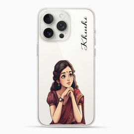 Traditional Girl Silicon Mobile Cover