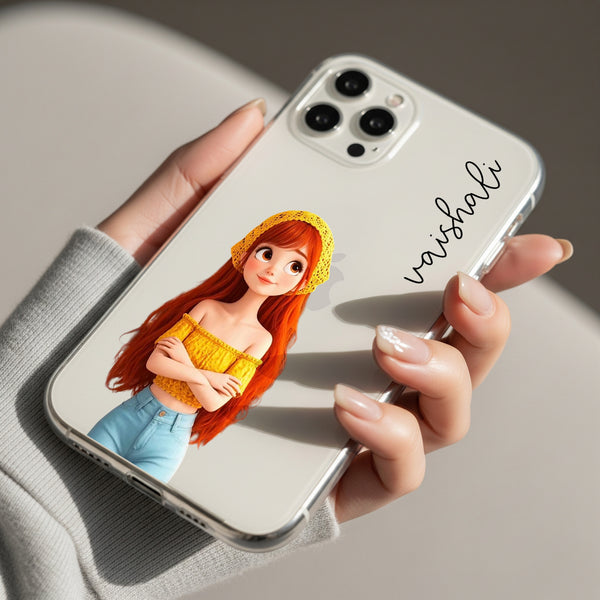 Trending Girl Silicon Mobile Case - Cover Stall