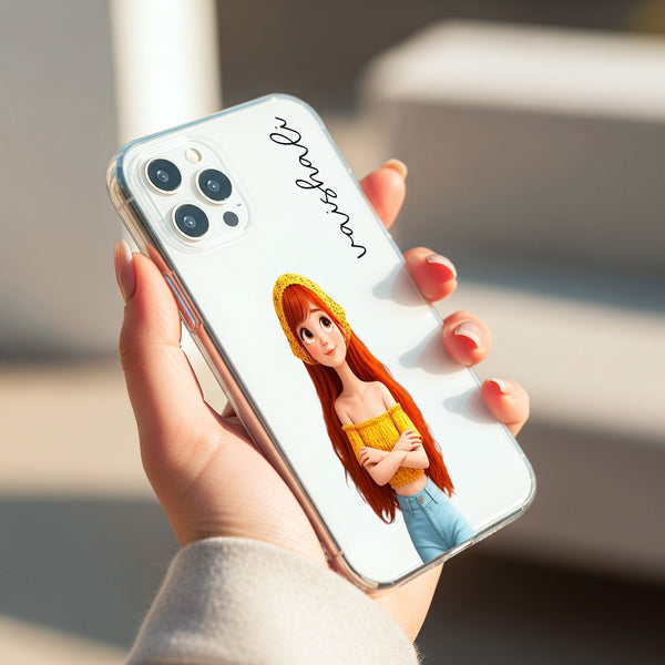 Trending Girl Silicon Mobile Case - Cover Stall