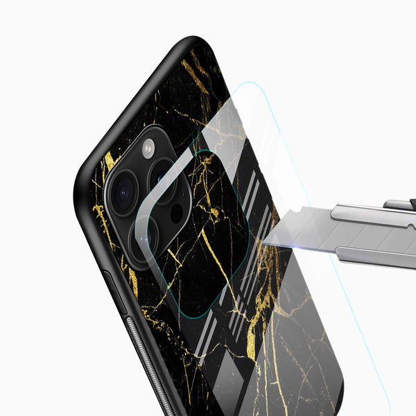 Luxury Black Marble Glass Phone Case - Cover Stall
