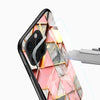 Blush Geometric Marble Glass Phone Cover - Cover Stall