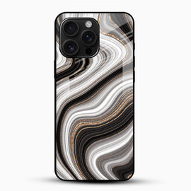 Luxury Swirl Marble Glass Phone Case
