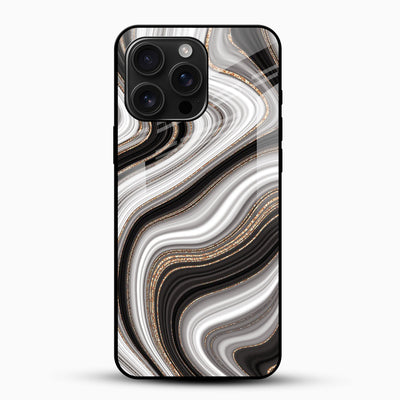 Luxury Swirl Marble Glass Phone Case