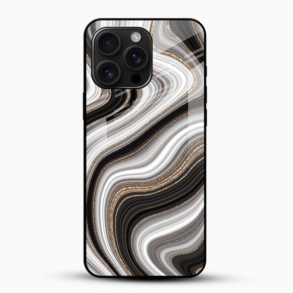 Luxury Swirl Marble Glass Phone Case - Cover Stall