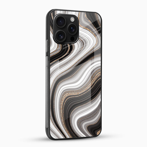Luxury Swirl Marble Glass Phone Case - Cover Stall