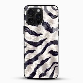 Zebra Fur Pattern Glass  Phone Cover – Luxury Animal Print