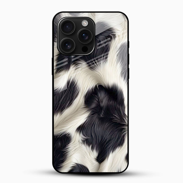 Fur Texture Print Glass Mobile Cover - Cover Stall