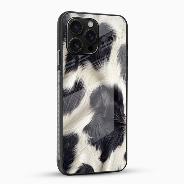 Fur Texture Print Glass Mobile Cover - Cover Stall