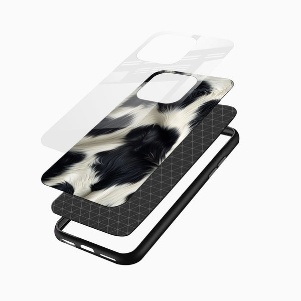 Fur Texture Print Glass Mobile Cover - Cover Stall