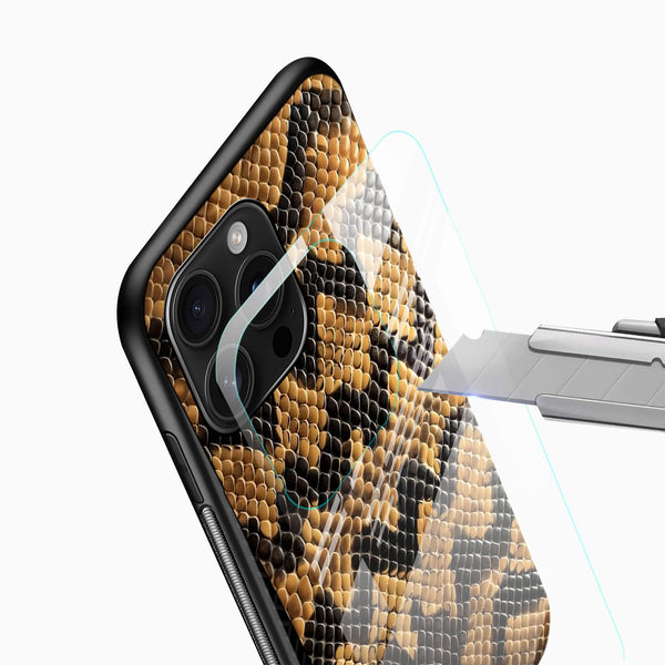Snake Skin Texture Glass Mobile Cover - Cover Stall