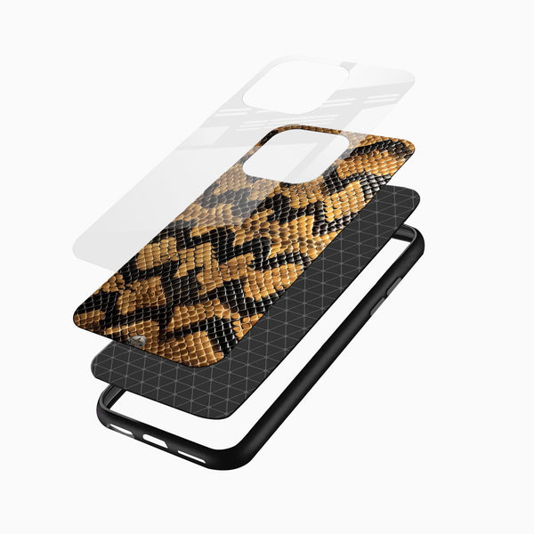 Snake Skin Texture Glass Mobile Cover - Cover Stall