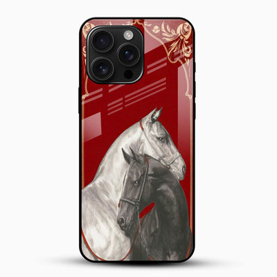 Royal Horse Art Glass Mobile Cover