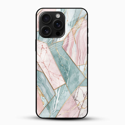 Pastel Marble Glass Phone Case