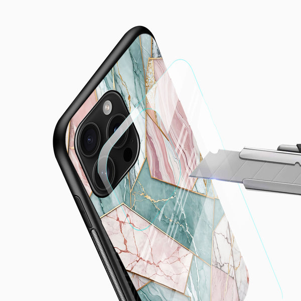 Pastel Marble Glass Phone Case - Cover Stall