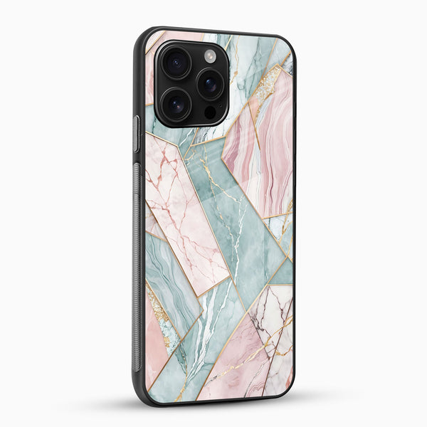 Pastel Marble Glass Phone Case - Cover Stall