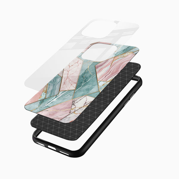 Pastel Marble Glass Phone Case - Cover Stall