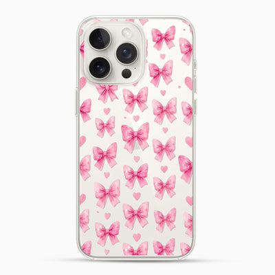Pretty Bow Print Silicon Mobile Case