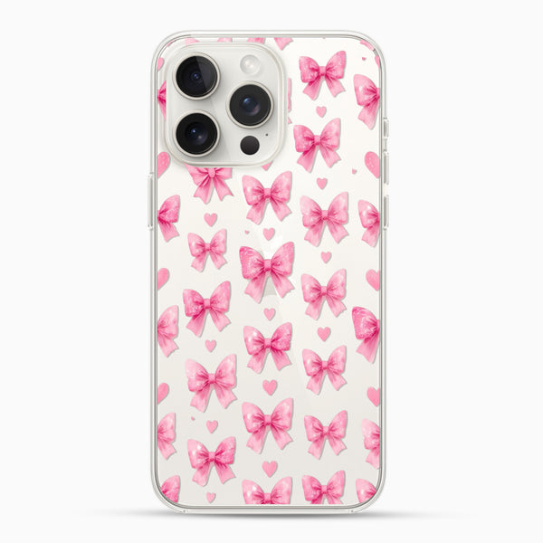 Pretty Bow Print Silicon Mobile Case - Cover Stall