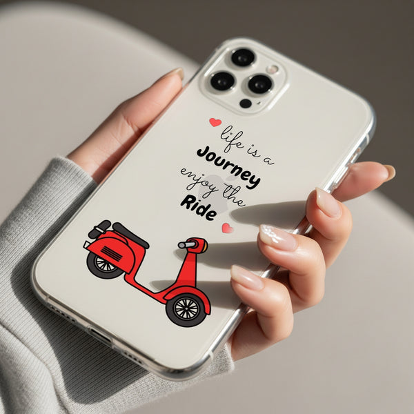 Life Journey Quote Silicon Mobile Case - Cover Stall