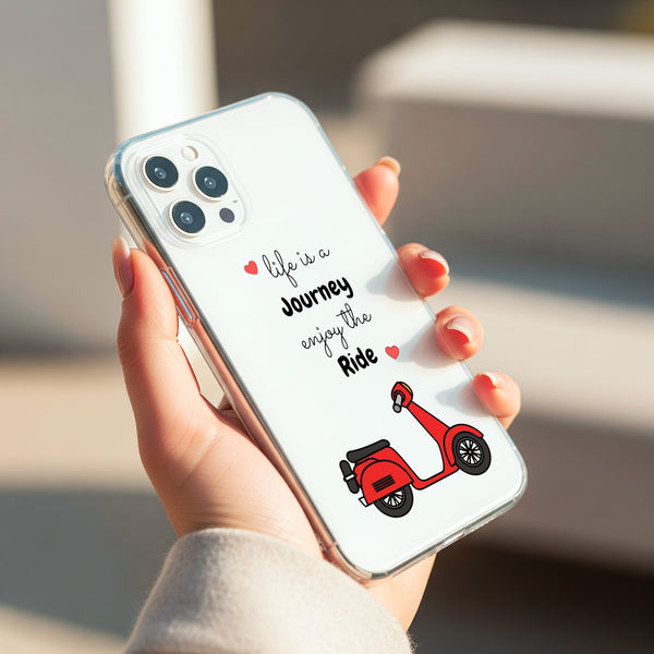 Life Journey Quote Silicon Mobile Case - Cover Stall