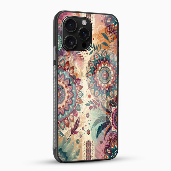 Boho Bloom Mandala Glass Case - Cover Stall