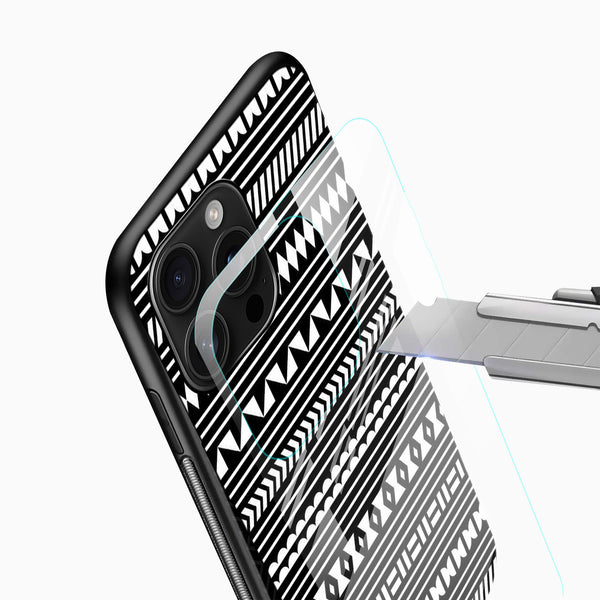 Bold Tribal Geometric Glass Phone Case - Cover Stall