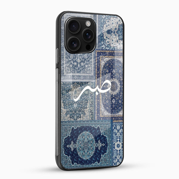 Blue Persian Rug Glass Phone Case - Cover Stall