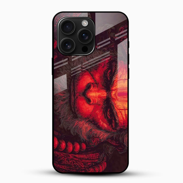 Lord Hanuman Glass Phone Case - Cover Stall