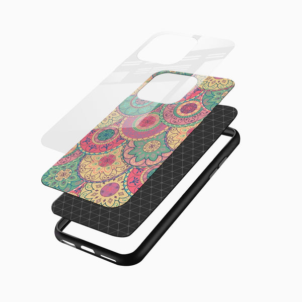 Pastel Mandala Pattern Glass Phone Case - Cover Stall