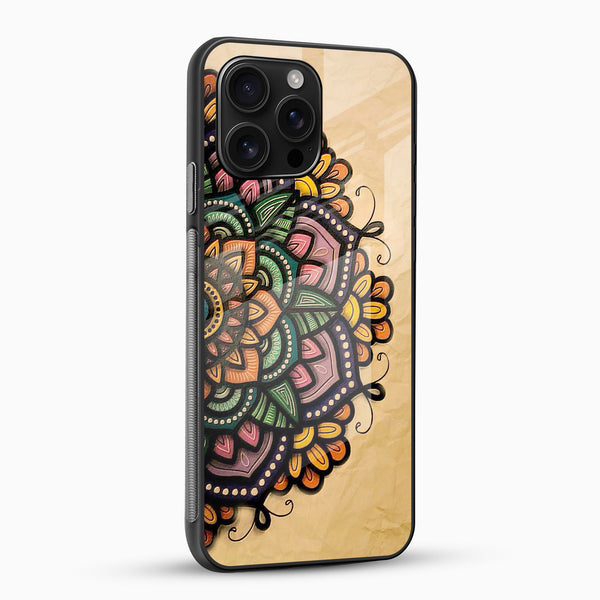 Floral Mandala Art Glass Phone Case - Cover Stall
