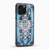 Blue Ethnic Mandala Glass Phone Case - Cover Stall