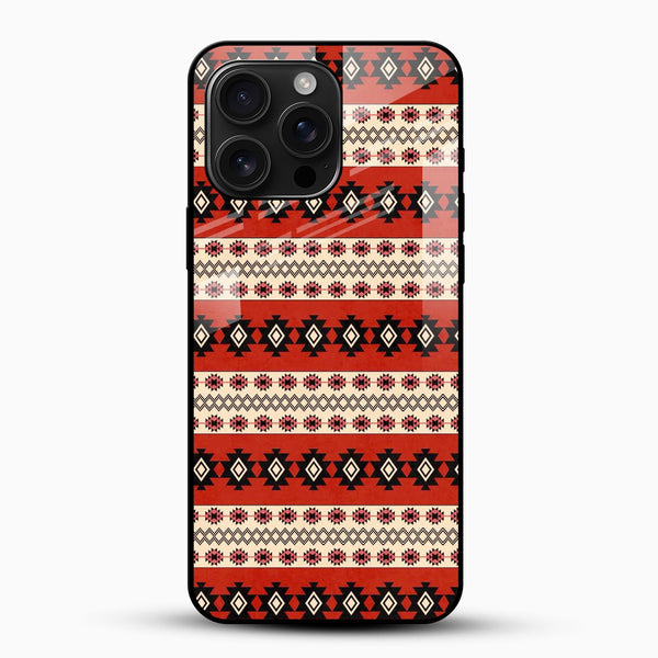Tribal Aztec Pattern Glass Phone Case - Cover Stall