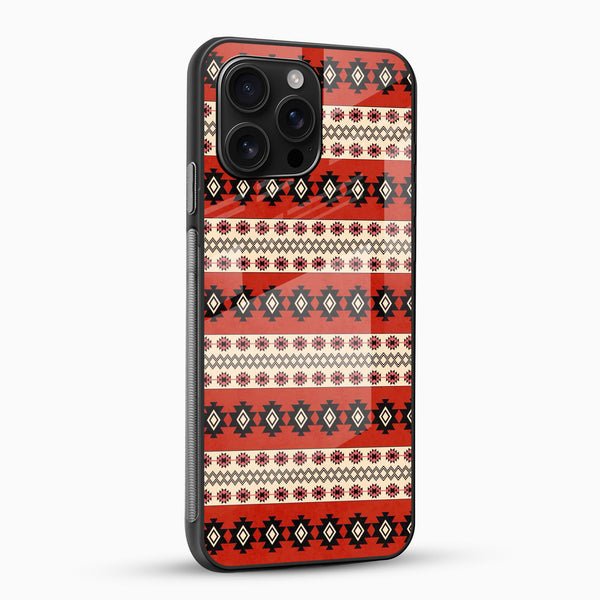 Tribal Aztec Pattern Glass Phone Case - Cover Stall